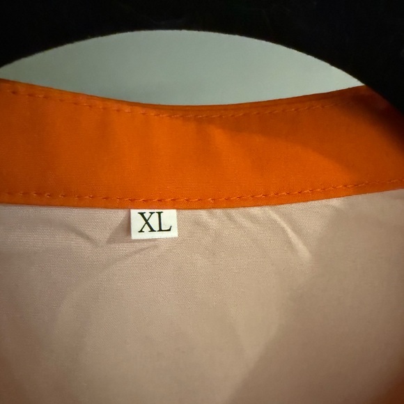 🌼 Orange Daisy Print Long Sleeve Blouse – XL – Unbranded 🌼 - Picture 6 of 7